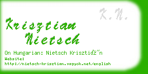 krisztian nietsch business card